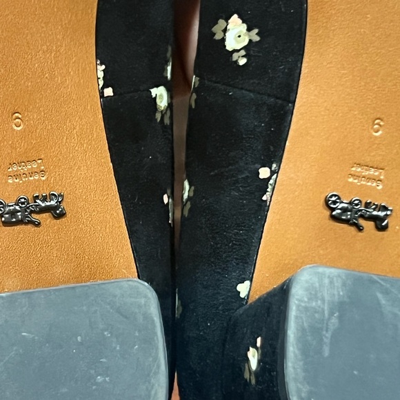 COACH suede floral Mary Jane shoes - Picture 8 of 15